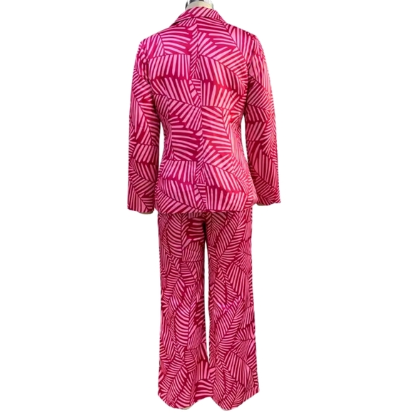 Casual Wear 2-Piece Set Women Temperament Fashion High-End Lapel Straight Pants - Picture 4 of 4